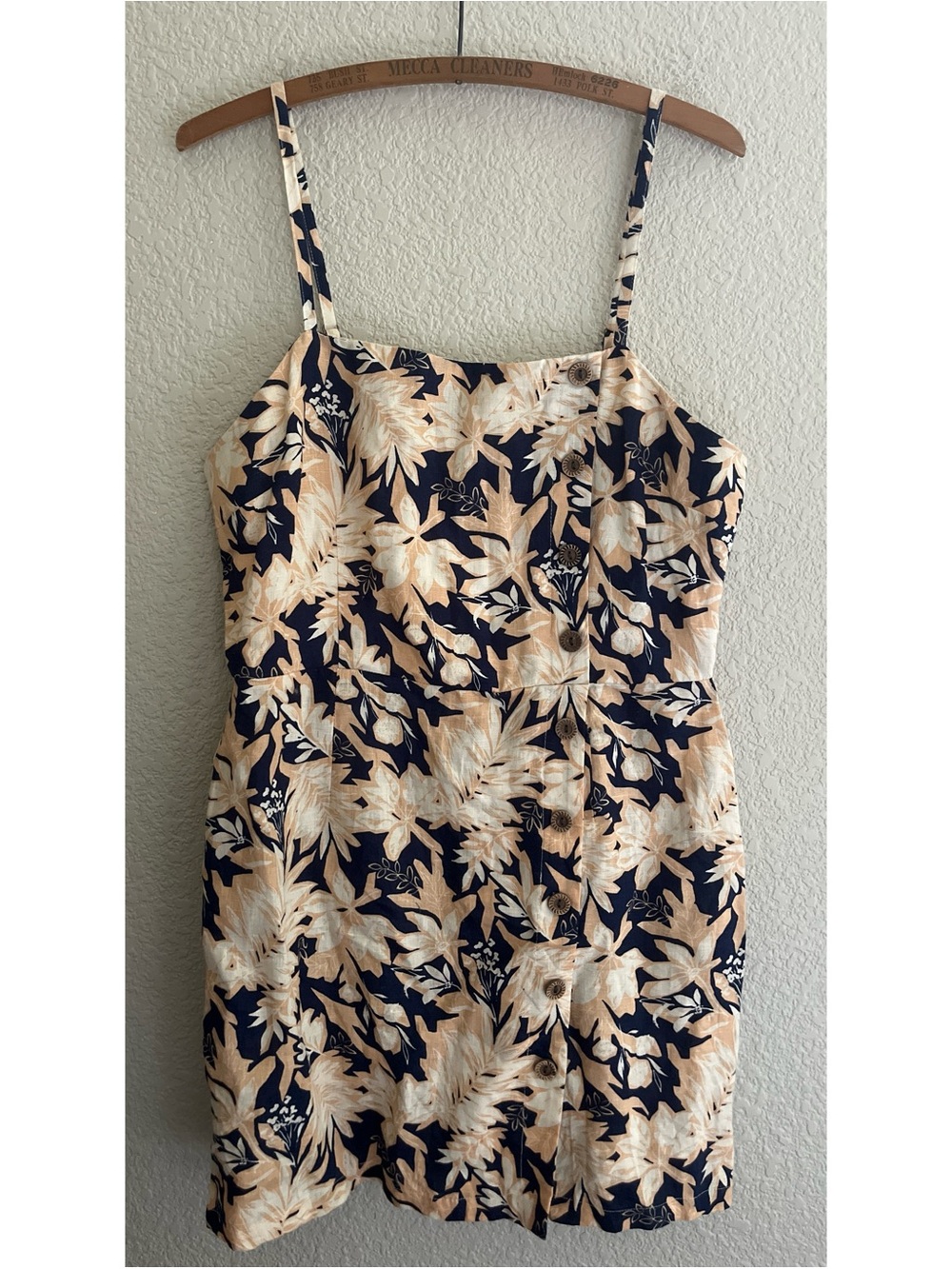 Forever 21 Floral Linen Mini Dress Women’s Size Large